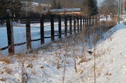 Winterlandschaft rund um die Reitanlage